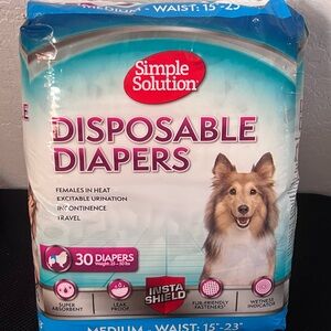 New Disposable Diapers for Dogs - Medium